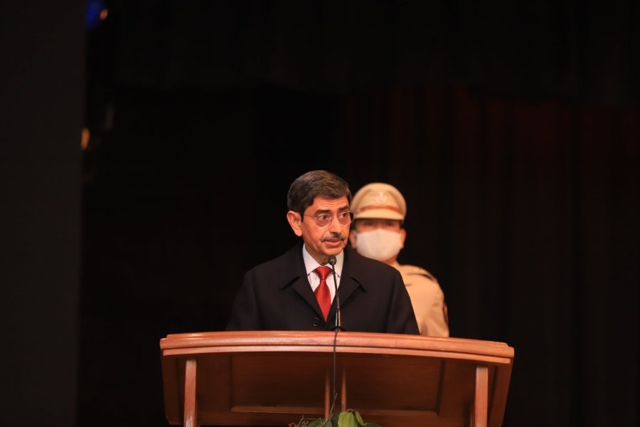 Governor RN Ravi addressing the pre-Christmas service at State Banquet Hall, Chief Minister's Residential Complex Kohima on December 12, 2020. (Photo Courtesy: twitter @RajBhavanKohima)